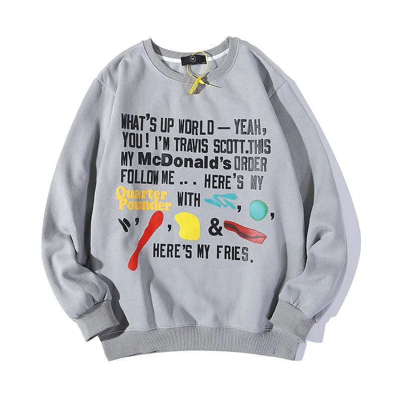 2021 Autumn And Winter New Fashion Plus Velvet Printed Men's Sweatshirt Hip-Hop Foam Trend Ins 100% Cotton Sweatshirt
2021 Autumn And Winter New Fashion Plus Velvet Printed Men's Sweatshirt Hip-Hop Foam Trend Ins 100% Cotton Sweatshirt
