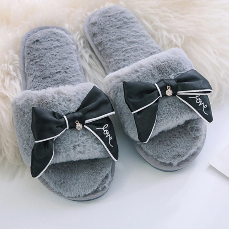 ASILETO Winter Slippers Pantoufle Girls Women Flock Butterfly-knot Crystal Big size 36-41 Black Grey Pink Indoor Outside F1009
ASILETO Winter Slippers Pantoufle Girls Women Flock Butterfly-knot Crystal Big size 36-41 Black Grey Pink Indoor Outside F1009