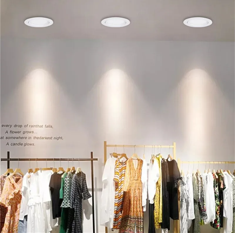 Dimmable Led downlight light COB Ceiling Spot Light 3w 5w 7w 12w 15w 85-265V ceiling recessed Lights Indoor Lighting
Dimmable Led downlight light COB Ceiling Spot Light 3w 5w 7w 12w 15w 85-265V ceiling recessed Lights Indoor Lighting