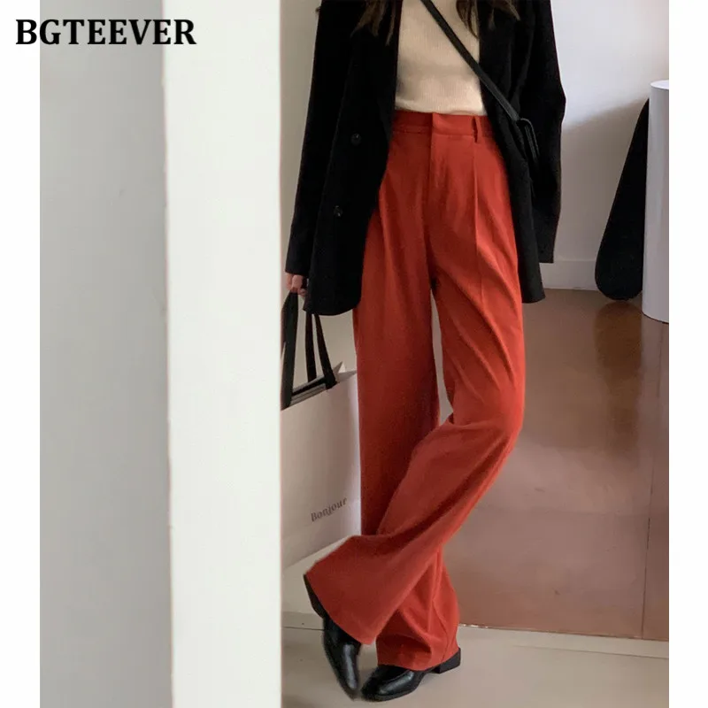 BGTEEVER Autumn Winter Loose Women Corduroy Pants High Waist Pockets Ladies Floor-Length Trousers Casual Straight Female Pants
BGTEEVER Autumn Winter Loose Women Corduroy Pants High Waist Pockets Ladies Floor-Length Trousers Casual Straight Female Pants