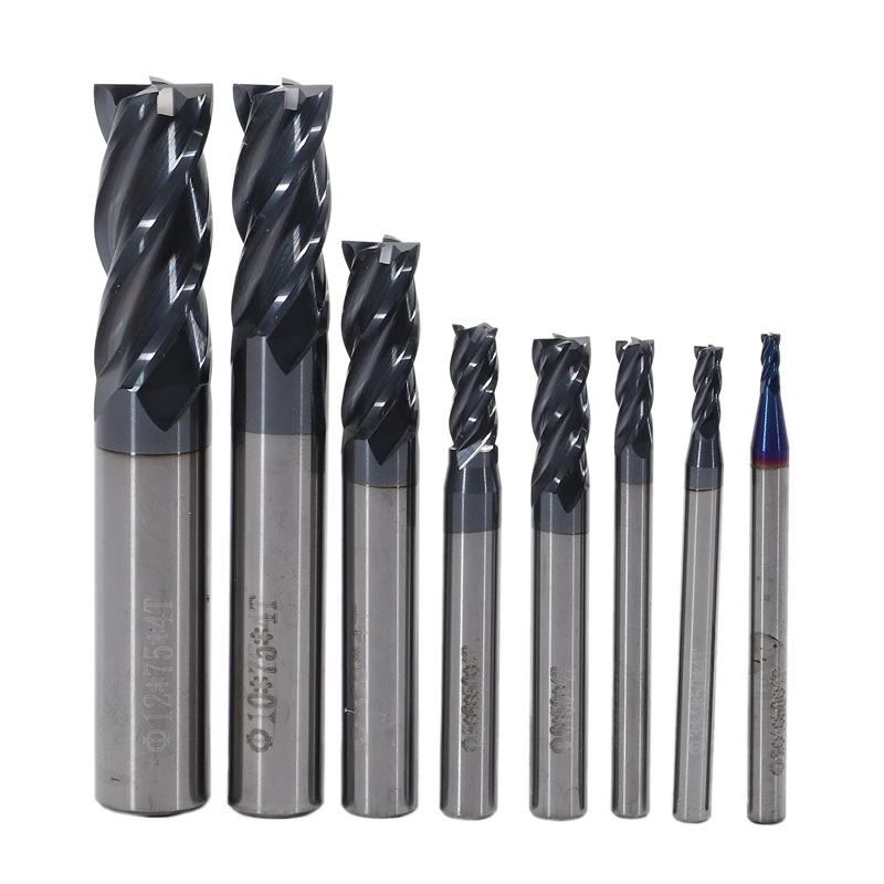 8Pcs 4-Slot Carbide End Mill Set Tungsten Steel Hrc50 Hardness Cnc Milling Cutter 2/3/4/5/6/8/10/12Mm Diameter.
8Pcs 4-Slot Carbide End Mill Set Tungsten Steel Hrc50 Hardness Cnc Milling Cutter 2/3/4/5/6/8/10/12Mm Diameter.