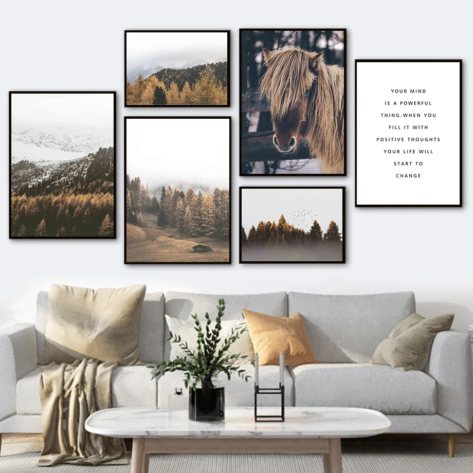 Pony Pine Tree Fog Nature Quote Forest Wall Art Canvas Painting Nordic Posters And Prints Wall Pictures For Living Room Decor
Pony Pine Tree Fog Nature Quote Forest Wall Art Canvas Painting Nordic Posters And Prints Wall Pictures For Living Room Decor