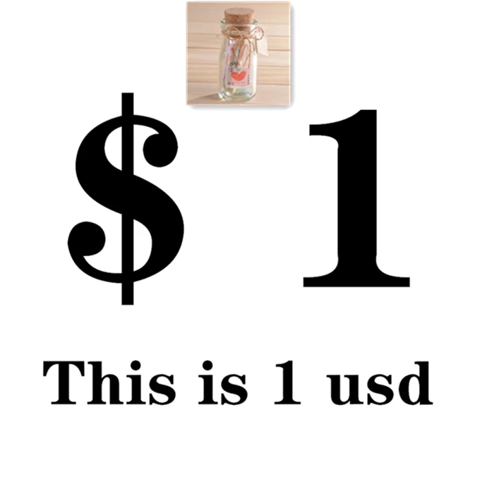 This is one usd for Wholesale Glass bottle, Freight link, Do Not Pay before Contact Us !
This is one usd for Wholesale Glass bottle, Freight link, Do Not Pay before Contact Us !