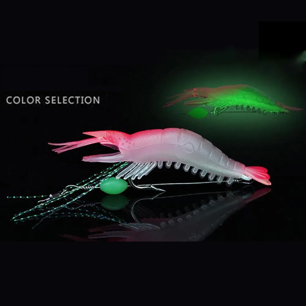 Fishing Artificial Bait Lure 9cm Luminous Shrimp Silicon Soft With Hooks Swivels High Quality Materials Fishing Equipment Tools
Fishing Artificial Bait Lure 9cm Luminous Shrimp Silicon Soft With Hooks Swivels High Quality Materials Fishing Equipment Tools