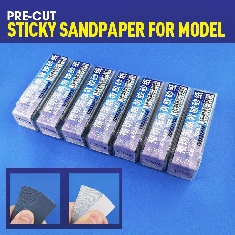 

21mm Pre-cut Sticky Sandpaper for Model Hobby Grinding Polishing File Stick 30pcs/set Tools Parts