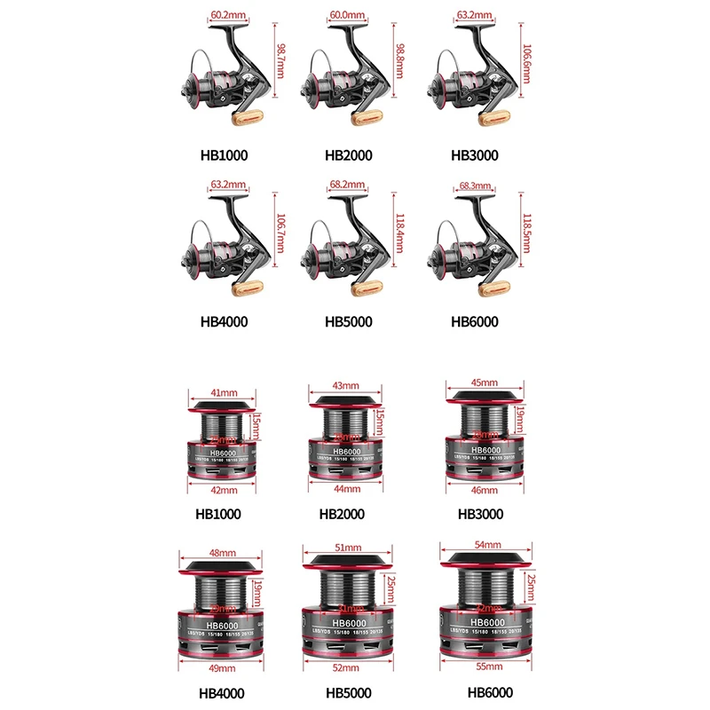 CX Fishing Reel Metal Spool Spinning Reel HB 1000-6000 8KG Max Drag Stainless Steel Handle Line Spool Saltwater Fishing Wheel
CX Fishing Reel Metal Spool Spinning Reel HB 1000-6000 8KG Max Drag Stainless Steel Handle Line Spool Saltwater Fishing Wheel