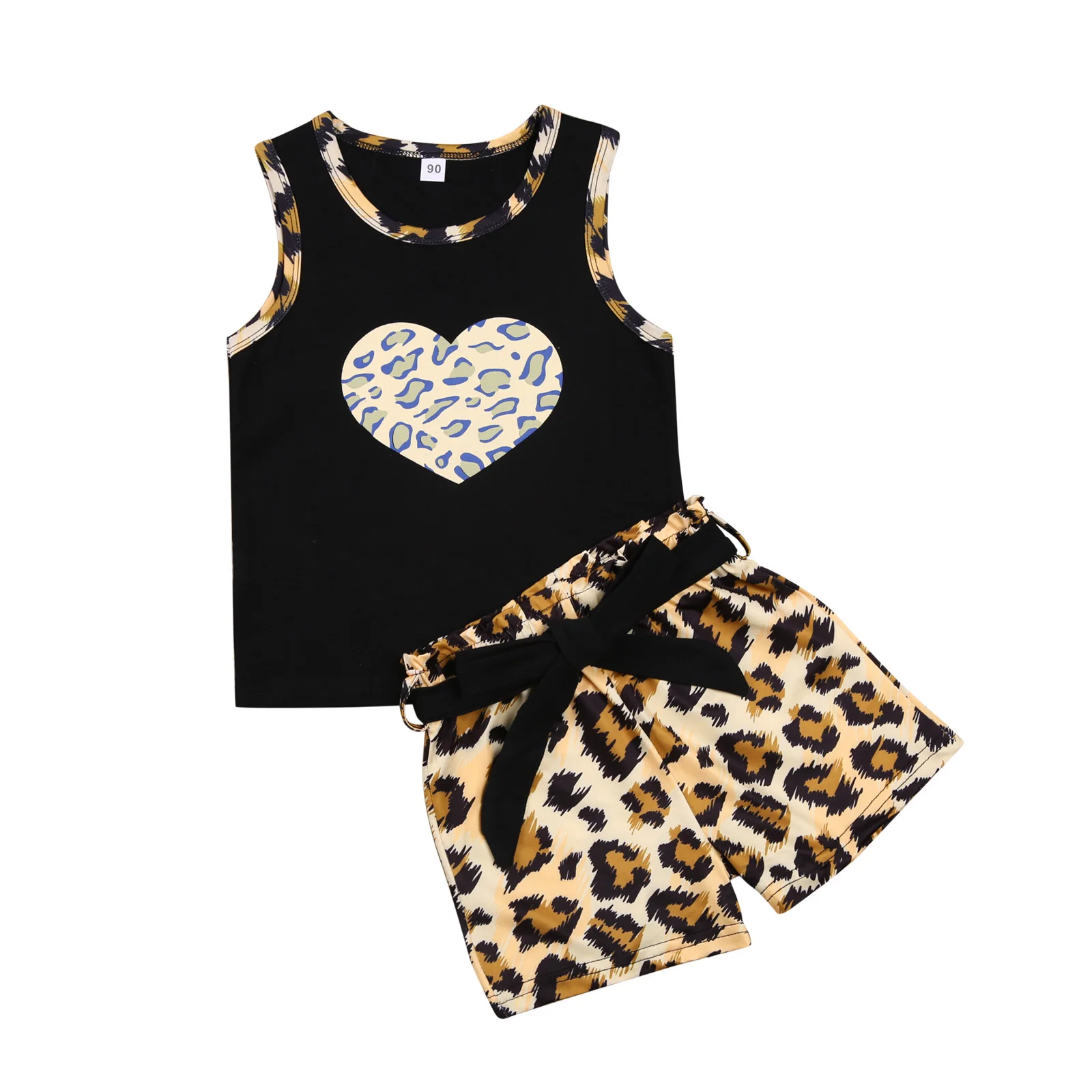 Baby Girls Clothes Sets Leopard Print Sleeveless Vest Tops Shorts 2pcs Outfits 2-7Y
Baby Girls Clothes Sets Leopard Print Sleeveless Vest Tops Shorts 2pcs Outfits 2-7Y