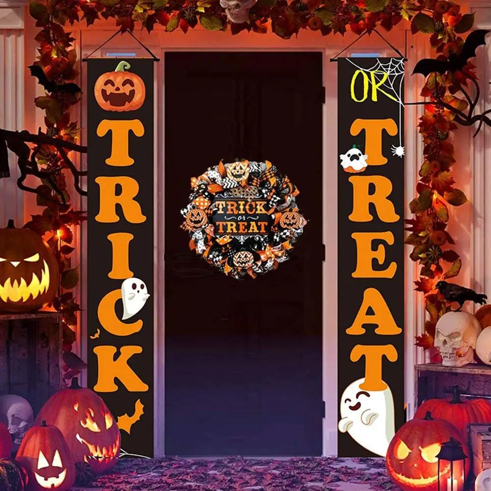 3Pcs/Set 2Pcs/Set Halloween Banner Door Banner Reusable Atmosphere Party Decor Porch Sign Ornament Decorative Banner
3Pcs/Set 2Pcs/Set Halloween Banner Door Banner Reusable Atmosphere Party Decor Porch Sign Ornament Decorative Banner