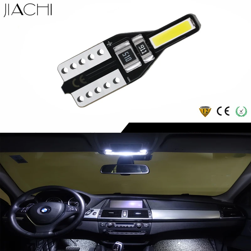 JIACHI 100PCS W5W T10 LED License Plate Bulbs 7020Chip 2LEDs 194 Car Accessory 6000K Auto Wedge Clearance Lamps White DC12V 75LM 
JIACHI 100PCS W5W T10 LED License Plate Bulbs 7020Chip 2LEDs 194 Car Accessory 6000K Auto Wedge Clearance Lamps White DC12V 75LM