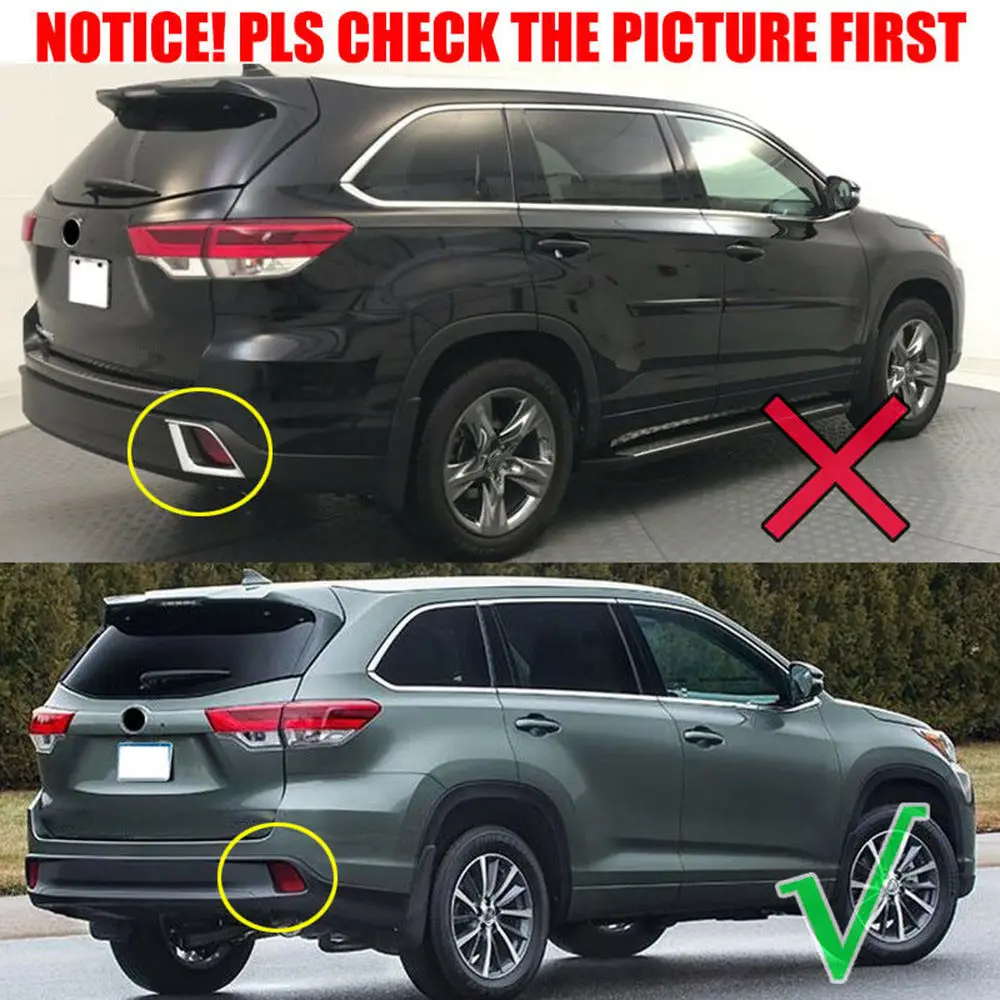 Chrome Rear Fog Light Lamp Cover For Toyota Highlander Kluger 2014-2018 Trim For Toyota Highlander Rear Fog Shade
Chrome Rear Fog Light Lamp Cover For Toyota Highlander Kluger 2014-2018 Trim For Toyota Highlander Rear Fog Shade