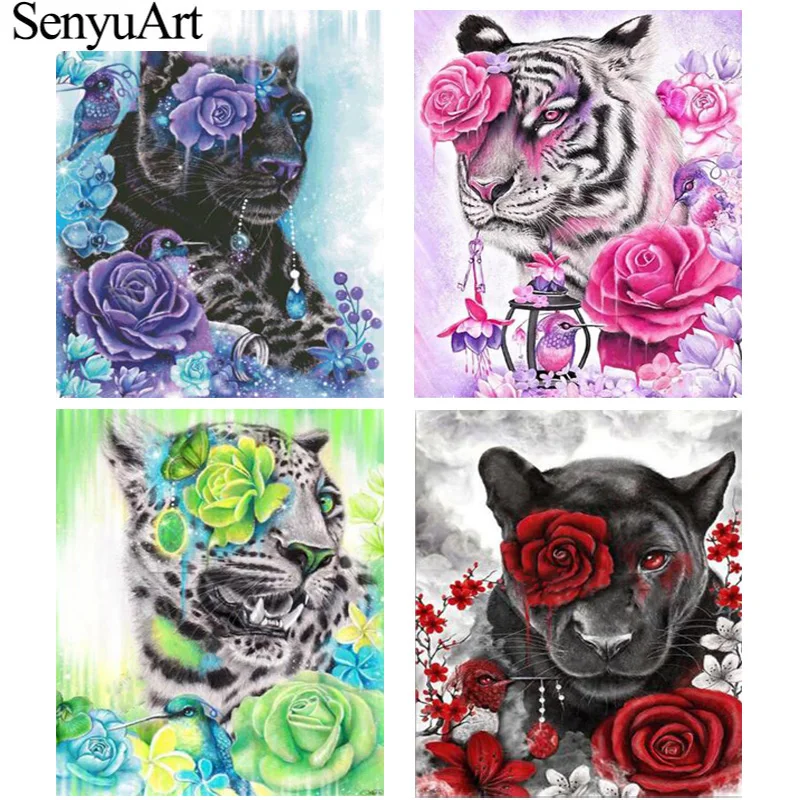 SenyuArt DIY Rhinestones Diamond Painting Tiger and Bird Full Drill Flowers Paint By Numbers Cross-stitch Kits Embroidery Mosaic
SenyuArt DIY Rhinestones Diamond Painting Tiger and Bird Full Drill Flowers Paint By Numbers Cross-stitch Kits Embroidery Mosaic