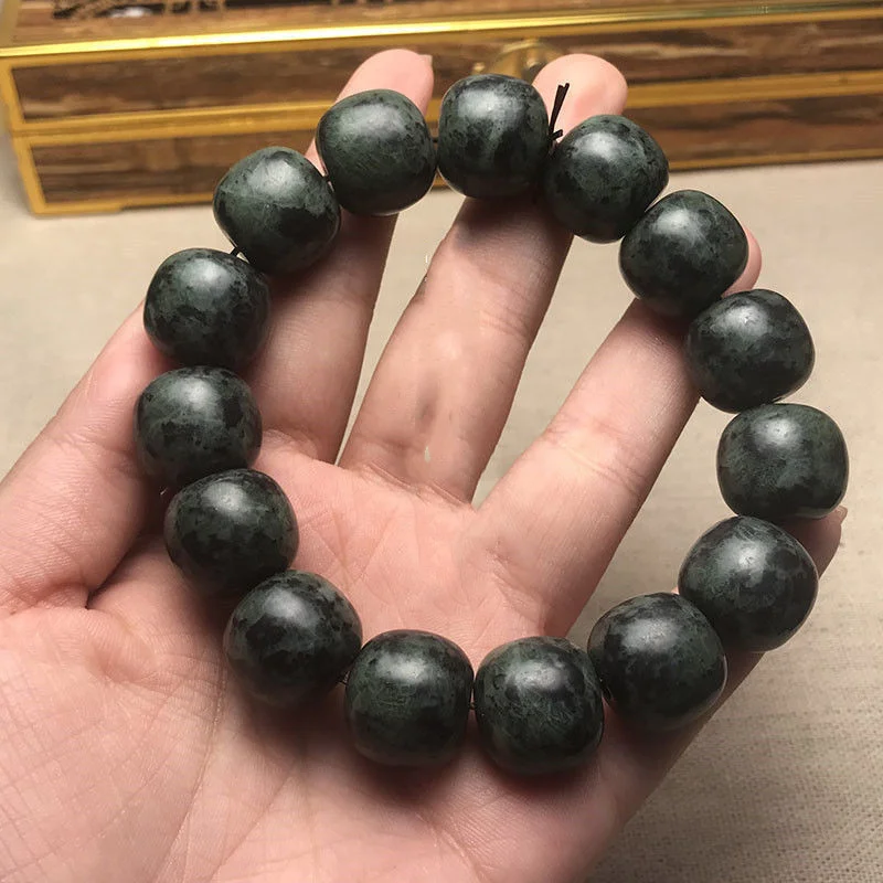 Tibetan Natural Tibetan Jade Medicine Wang Shi-old Beaded Bracelets for Men and Women Health Care Bracelets Jewelry
Tibetan Natural Tibetan Jade Medicine Wang Shi-old Beaded Bracelets for Men and Women Health Care Bracelets Jewelry