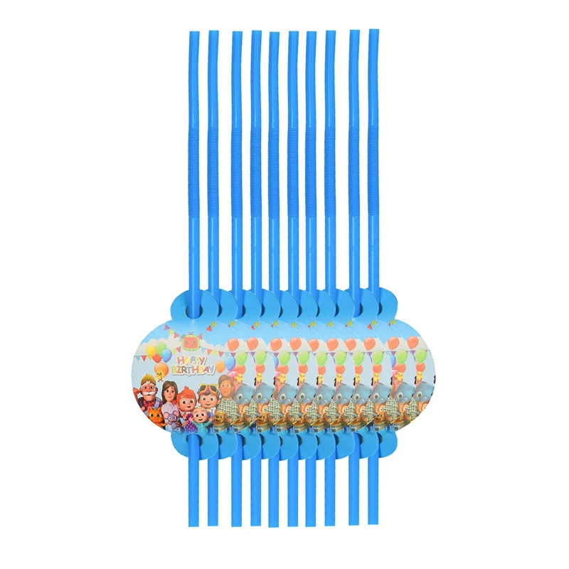 100pcs/lot Cocomelon Theme Decorations Drinking Straws Baby Shower Events Boys Kids Favors Happy Birthday Party Straw
100pcs/lot Cocomelon Theme Decorations Drinking Straws Baby Shower Events Boys Kids Favors Happy Birthday Party Straw