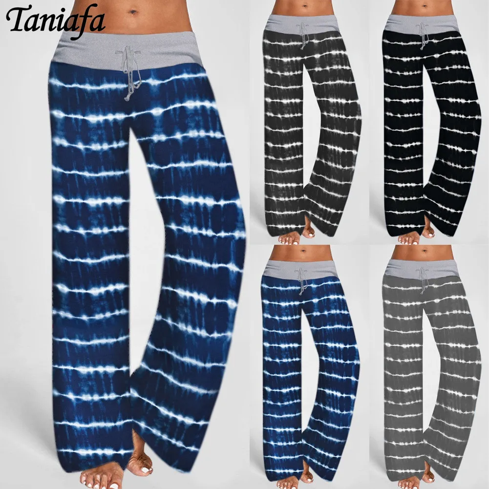 Fashion Women Leggings Tie-dye Striped Yoga Pants Straight Loose Women's Casual Trousers
Fashion Women Leggings Tie-dye Striped Yoga Pants Straight Loose Women's Casual Trousers