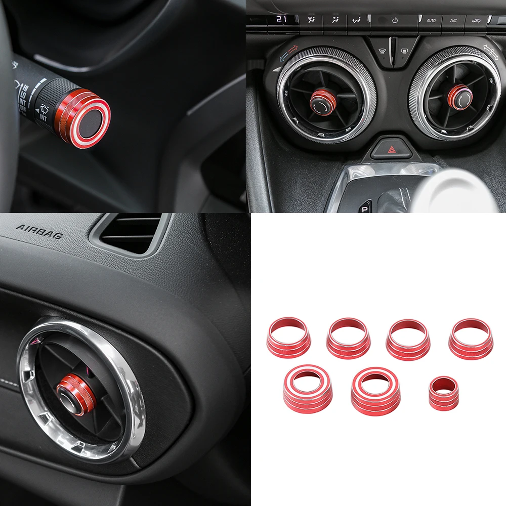 Car Dashboard Decoration Circle Cover Ring for Chevrolet Camaro 2017 2018 2019 2020 Car Interior Accessories Red Aluminum Alloy
Car Dashboard Decoration Circle Cover Ring for Chevrolet Camaro 2017 2018 2019 2020 Car Interior Accessories Red Aluminum Alloy