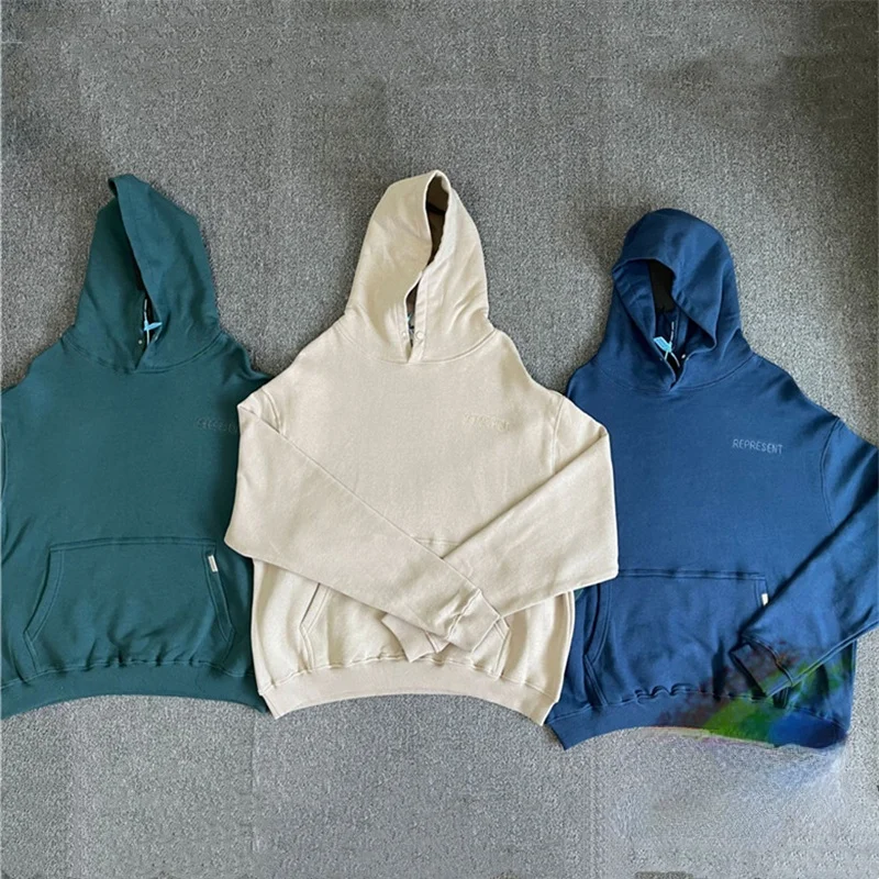 Embroidered Logo Represent Hoodie Men Women 1:1 Quality High Street Represent Pullovers Pocket Metal Bar Sweatshirts
Embroidered Logo Represent Hoodie Men Women 1:1 Quality High Street Represent Pullovers Pocket Metal Bar Sweatshirts
