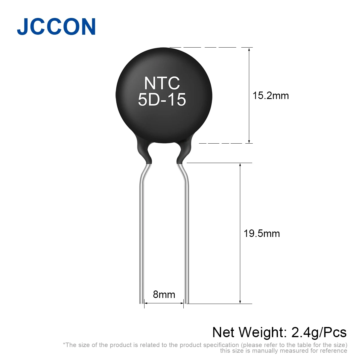 

10Pcs NTC Thermistor Negative Temperature Coefficient 2.5D 5D 8D 10D 16D 20D 33D 47D 7 9 11 13 15 20 25 3D-15