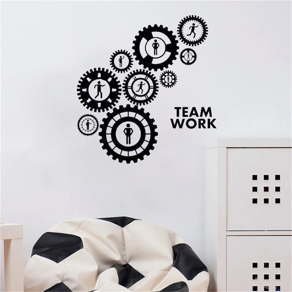 Gears Teamwork wall Stickers Interior Decoration For Office Teamwork Decals Waterproof Self Adhesive Vinyl dw12984 
Gears Teamwork wall Stickers Interior Decoration For Office Teamwork Decals Waterproof Self Adhesive Vinyl dw12984