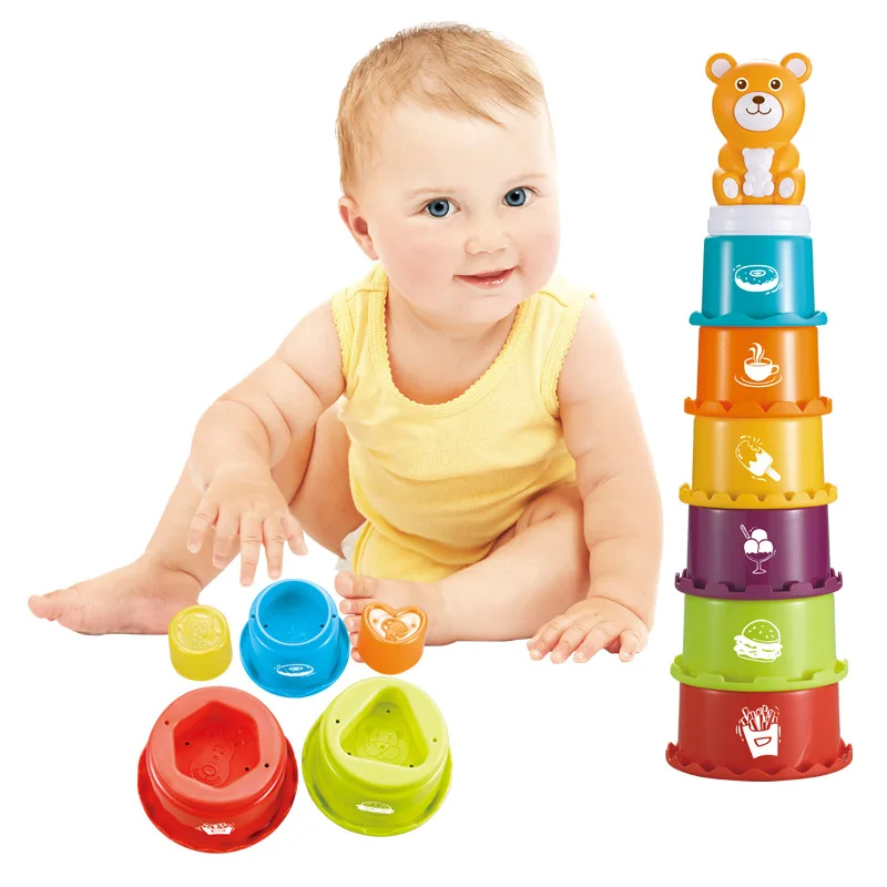 Baby Puzzle Bear Round Building Blocks Stacking Cups Early Education Enlightenment Bath Toy
Baby Puzzle Bear Round Building Blocks Stacking Cups Early Education Enlightenment Bath Toy