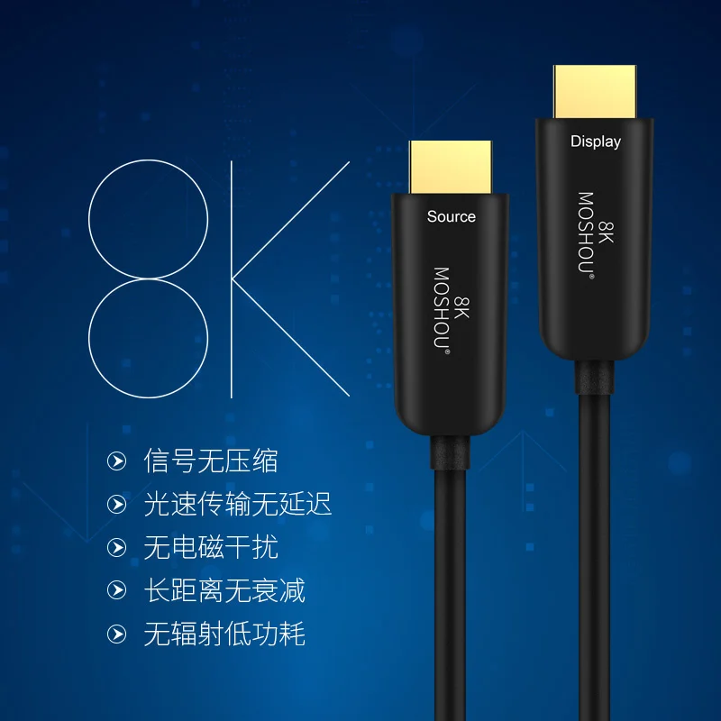 Оптоволоконный кабель HD 2 1 Для PS5 PS 4 8K/60Hz 4K/120Hz 48Gbs с аудио видео совместимым без