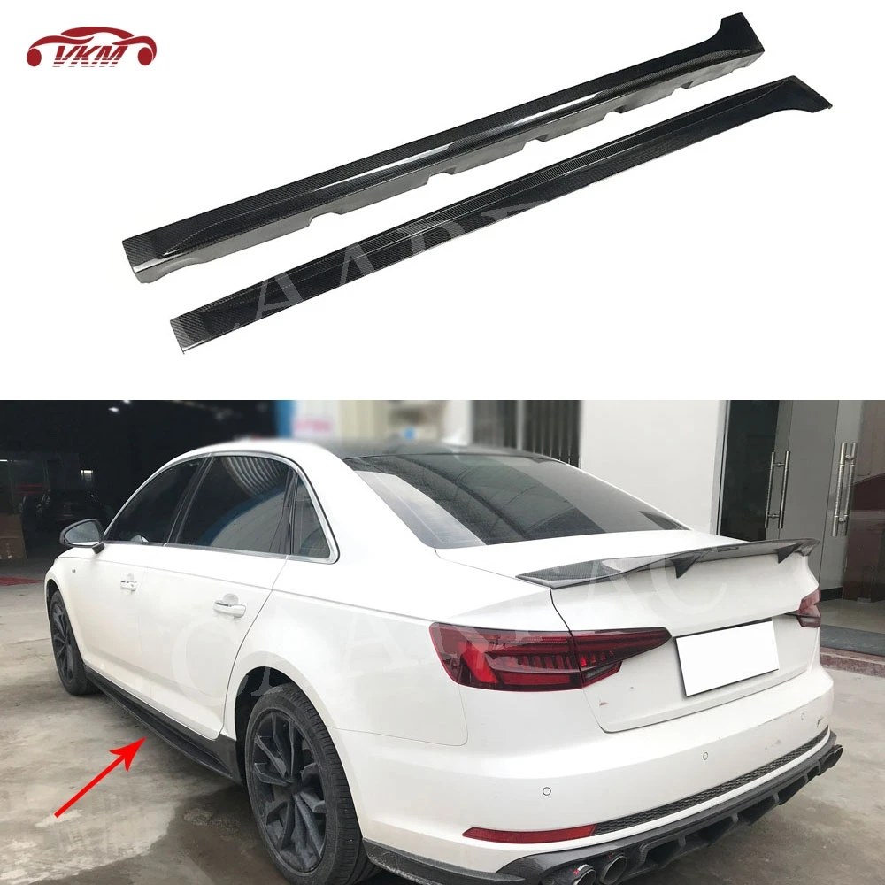 For S4 Carbon Fiber Side Skirts For Audi A4L S4 B9 Sedan 2017 2018 FRP Door Bumper Aprons Trim Guard Car Styling
For S4 Carbon Fiber Side Skirts For Audi A4L S4 B9 Sedan 2017 2018 FRP Door Bumper Aprons Trim Guard Car Styling