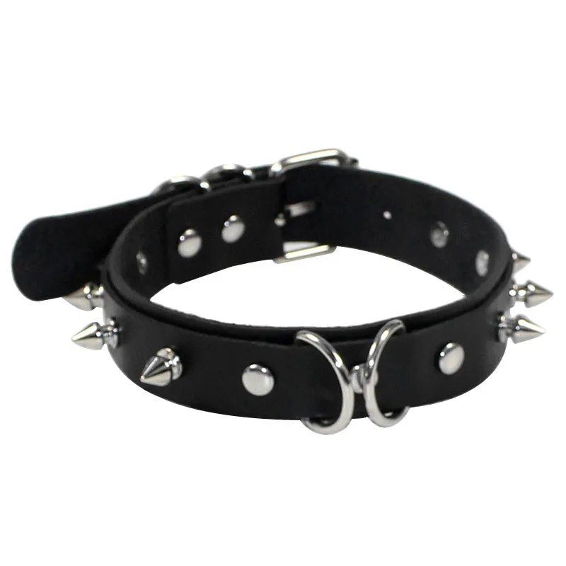 Punk Spike Rivets Sexy Slave Bondage Necklace Collar PU Leather Rivets Chocker Necklace Neck Bondage Collar necklaces pendants
Punk Spike Rivets Sexy Slave Bondage Necklace Collar PU Leather Rivets Chocker Necklace Neck Bondage Collar necklaces pendants