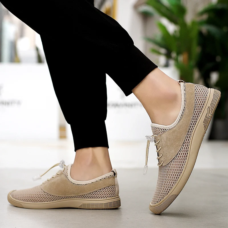 Man Mesh Shoes Casual Footwear 2021 Men's Summer Sneakers Breathable Walking Shoe Flats Soft Elastic Band
Man Mesh Shoes Casual Footwear 2021 Men's Summer Sneakers Breathable Walking Shoe Flats Soft Elastic Band