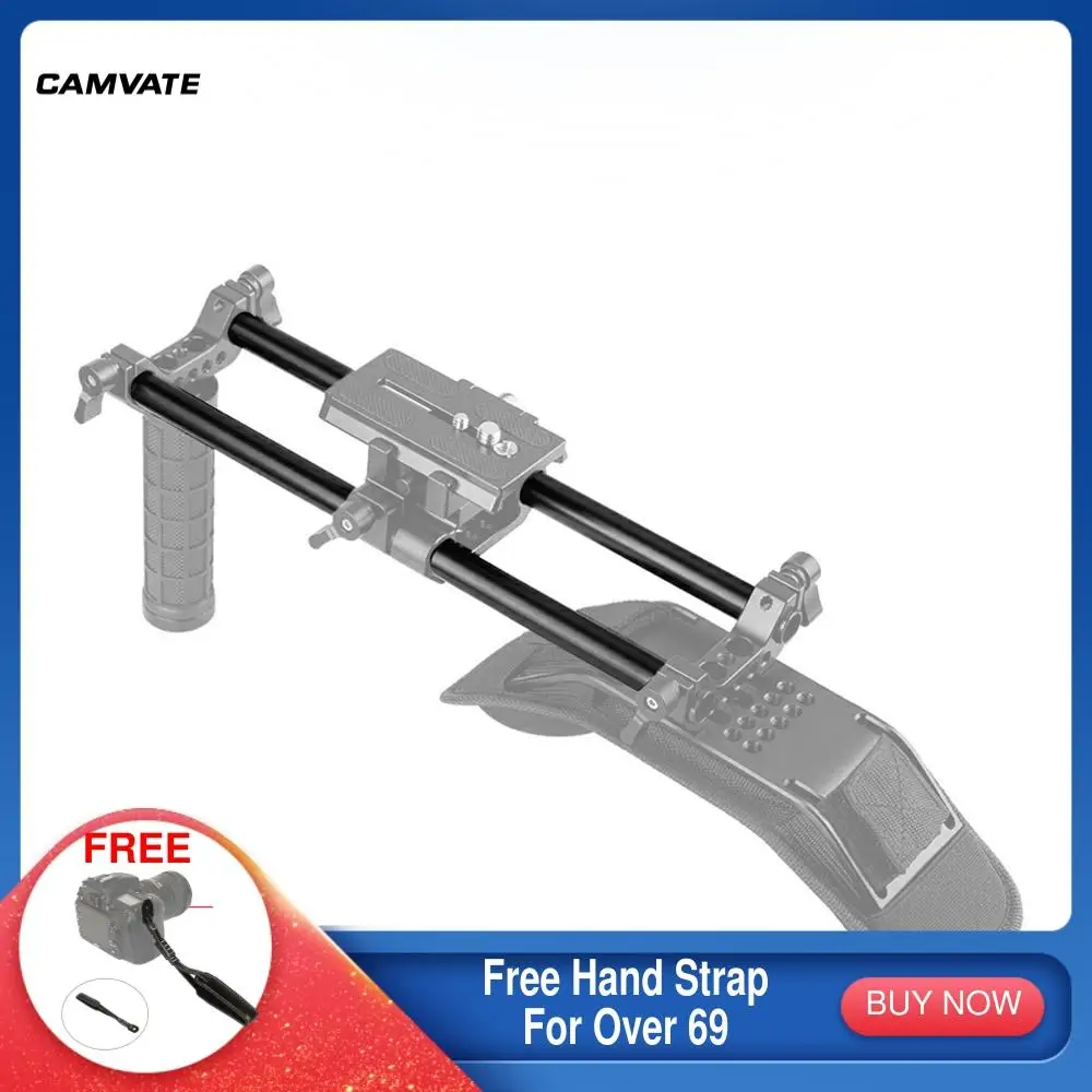 CAMVATE 2Pcs 15mm Aluminum Rod (30cm) For Camera Tripod Mounting Baseplate /Handle Bars/ Shoulder Mount/Follow Focus /Matteboxes
CAMVATE 2Pcs 15mm Aluminum Rod (30cm) For Camera Tripod Mounting Baseplate /Handle Bars/ Shoulder Mount/Follow Focus /Matteboxes