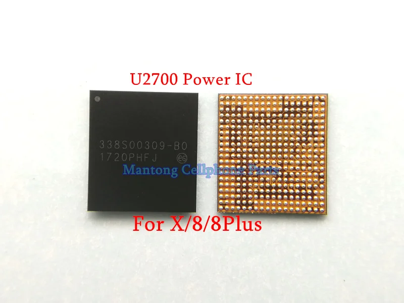 10pcs/lot 100% New U2700 338S00309-B0 PMU For iPhone X /8 /8 Plus PMIC Big Main Power Management Chip IC
10pcs/lot 100% New U2700 338S00309-B0 PMU For iPhone X /8 /8 Plus PMIC Big Main Power Management Chip IC