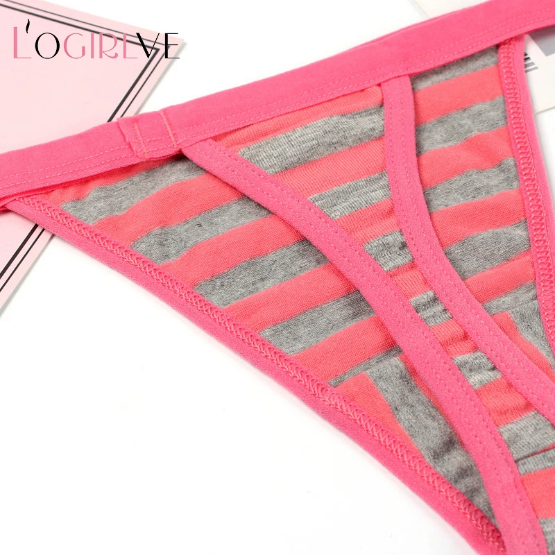 Logirlve 3PCS Pure Cotton Ladies Thong Feminine Sense Cotton Antibacterial Crotch Striped Thin Belt T-pants Girls Underwear Plus
Logirlve 3PCS Pure Cotton Ladies Thong Feminine Sense Cotton Antibacterial Crotch Striped Thin Belt T-pants Girls Underwear Plus