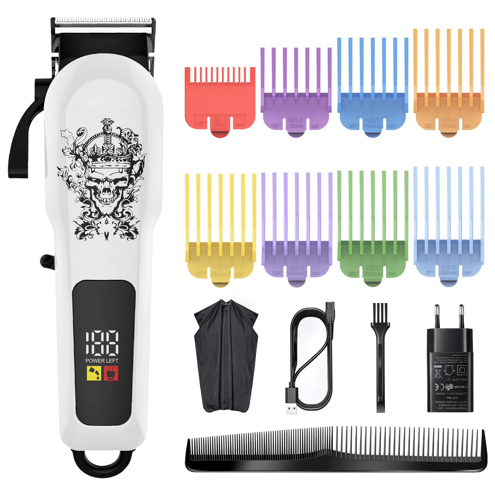 Hair Clippers for Man Electric Bread Trimmer Professional Cordless Clipper LED Dispaly Hair Cutting Kit for Grooming
Hair Clippers for Man Electric Bread Trimmer Professional Cordless Clipper LED Dispaly Hair Cutting Kit for Grooming