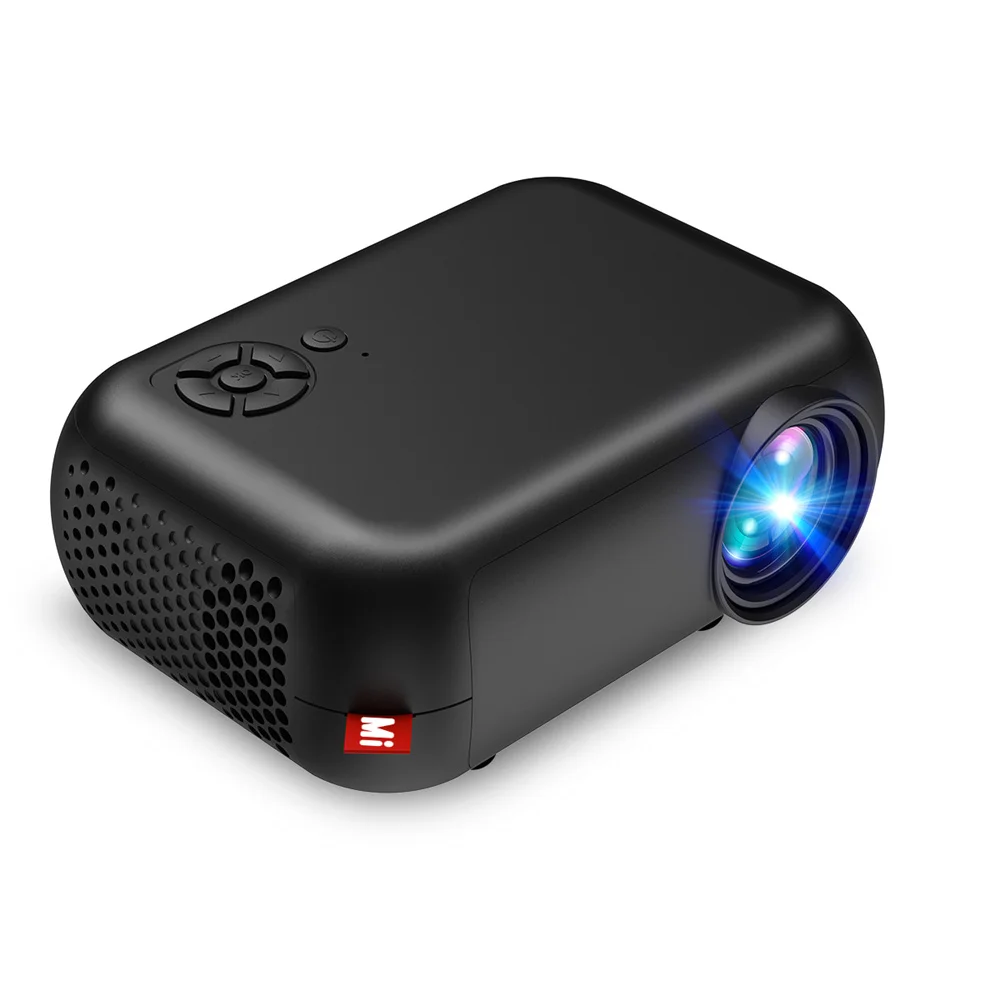 

Портативный USB мини светодиодный проектор 480x36 0 пикселей Поддержка 1080P HD HDMI-совместимый Видео Аудио домашний медиаплеер Built-in Speaker