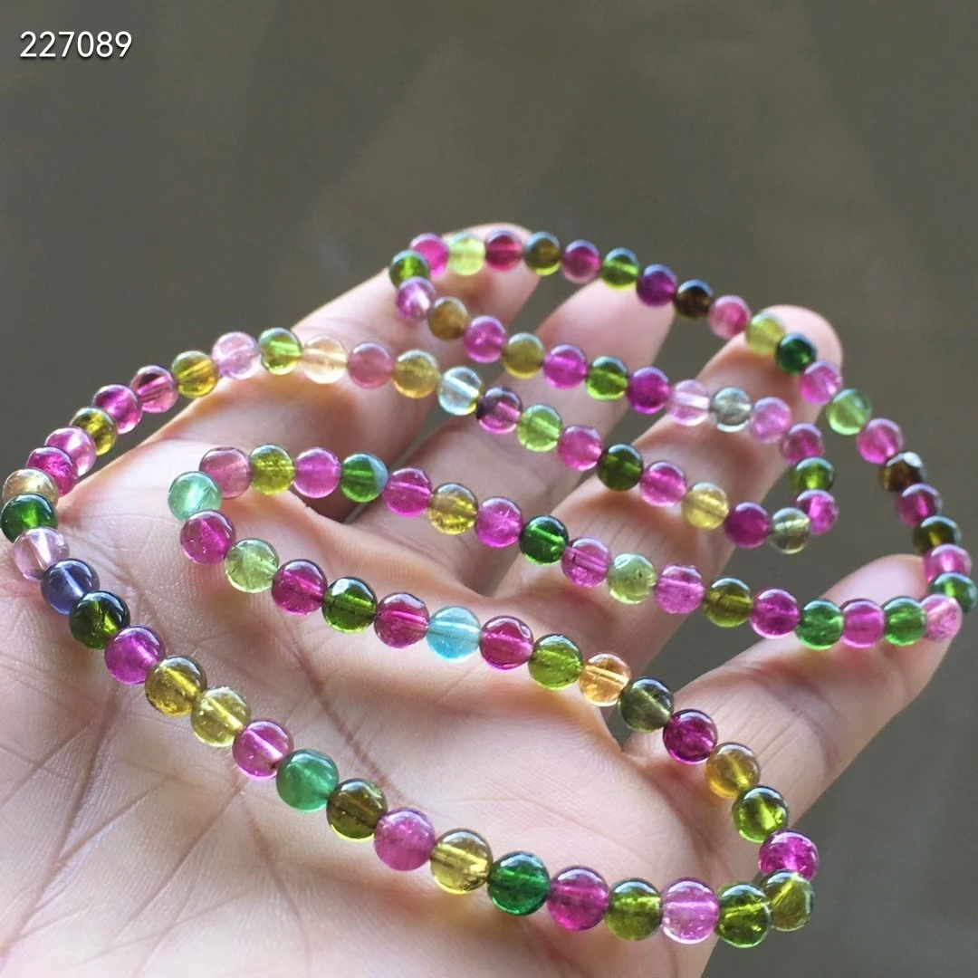 Genuine Natural Colorful Tourmaline Rainbow Quartz Bracelet 5mm Brazil 3 Laps Clear Round Clear Beads Women Fashion AAAAAA
Genuine Natural Colorful Tourmaline Rainbow Quartz Bracelet 5mm Brazil 3 Laps Clear Round Clear Beads Women Fashion AAAAAA