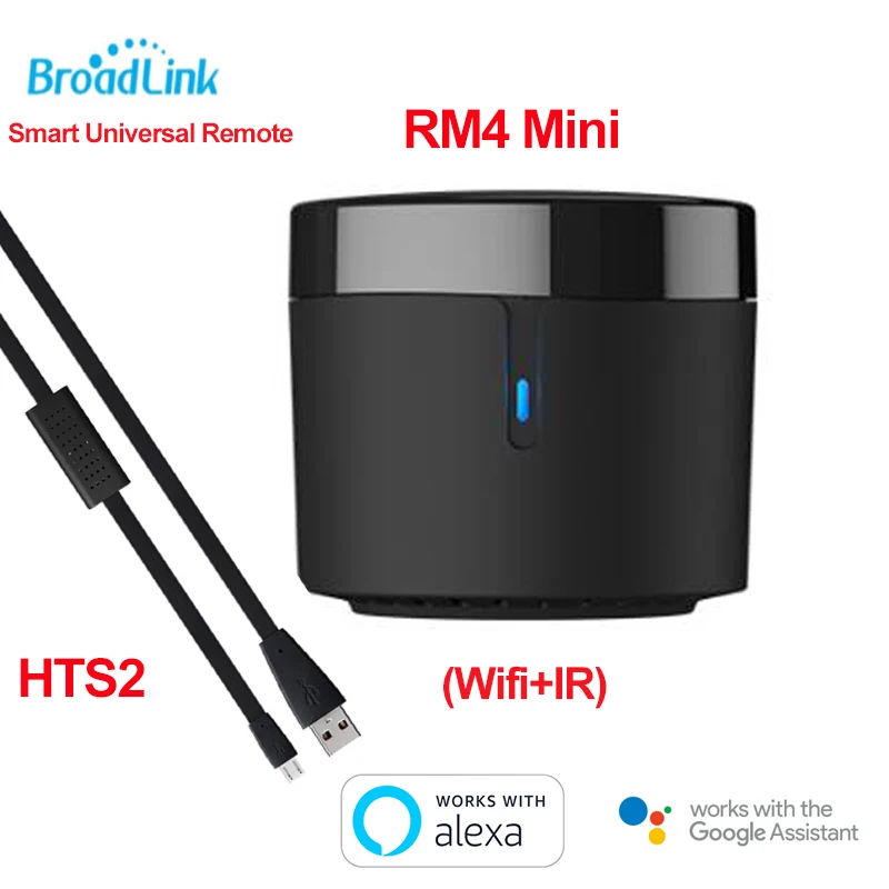 Универсальный Смарт пульт дистанционного управления Broadlink RM4 Mini HTS2 Temp через