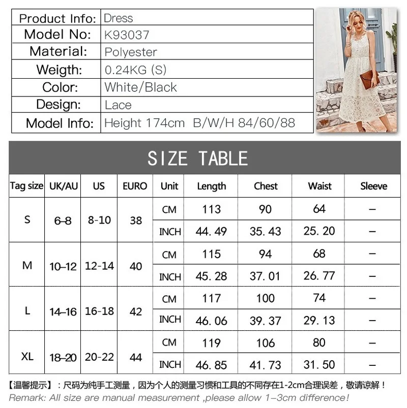 Deenor Lace Dress 2021 Sexy V-neck Lace Hollow Fashion A-Line Suspender Solid Dress Party Dating Office Summer Long Dress
Deenor Lace Dress 2021 Sexy V-neck Lace Hollow Fashion A-Line Suspender Solid Dress Party Dating Office Summer Long Dress