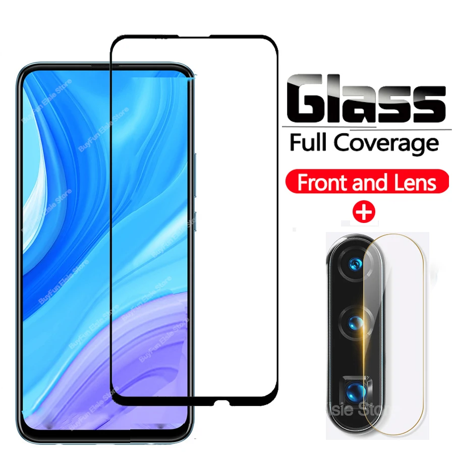 Закаленное стекло 2 в 1 для Huawei y9s полная защита экрана ywey y9 s STK L21 LX3 L22 защитная