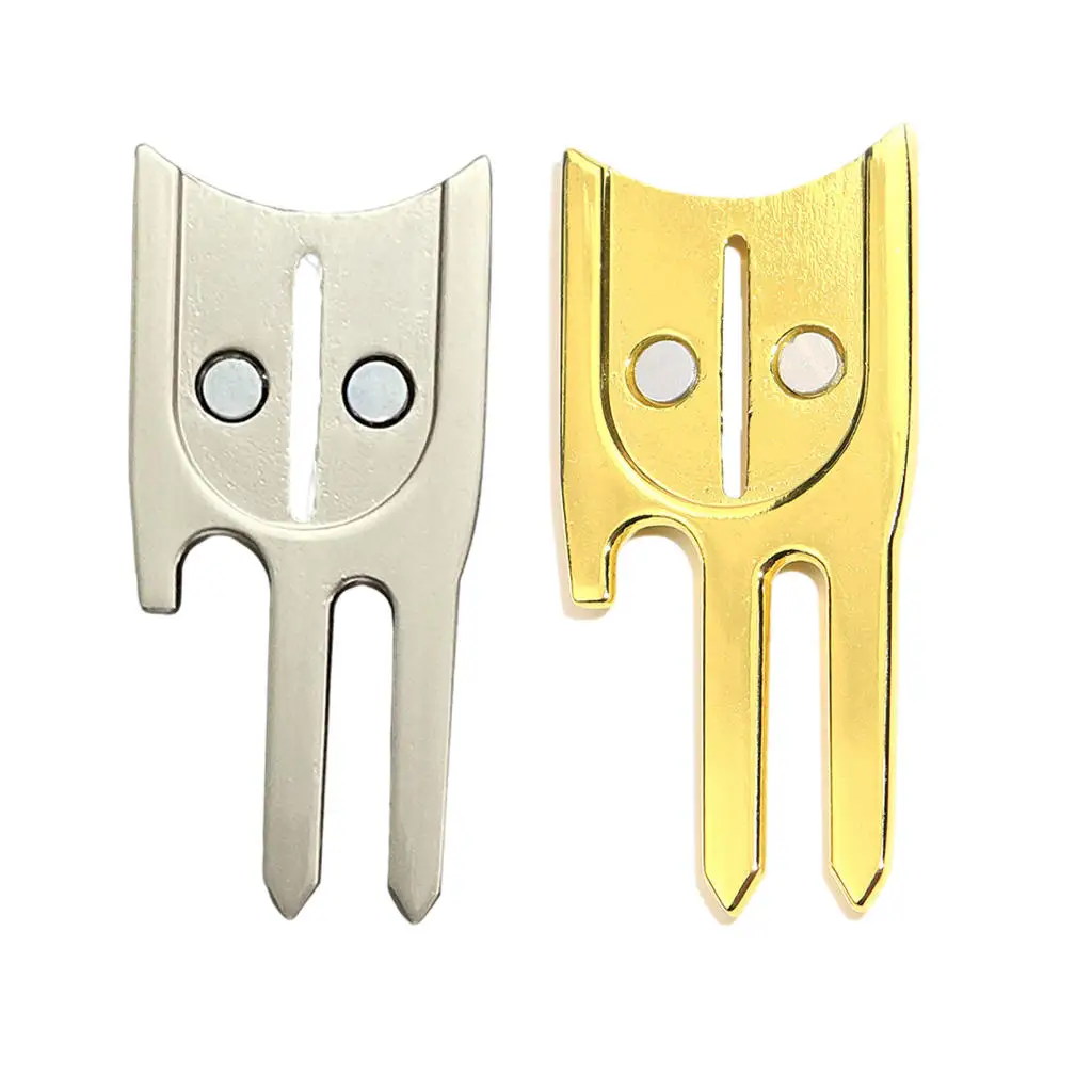 

6 in 1 Golf Divot Tool Beer Bottle Opener Green Repair Fork Pitch Cleaner Golf Ball Line Marker Alignment Marking Stencil