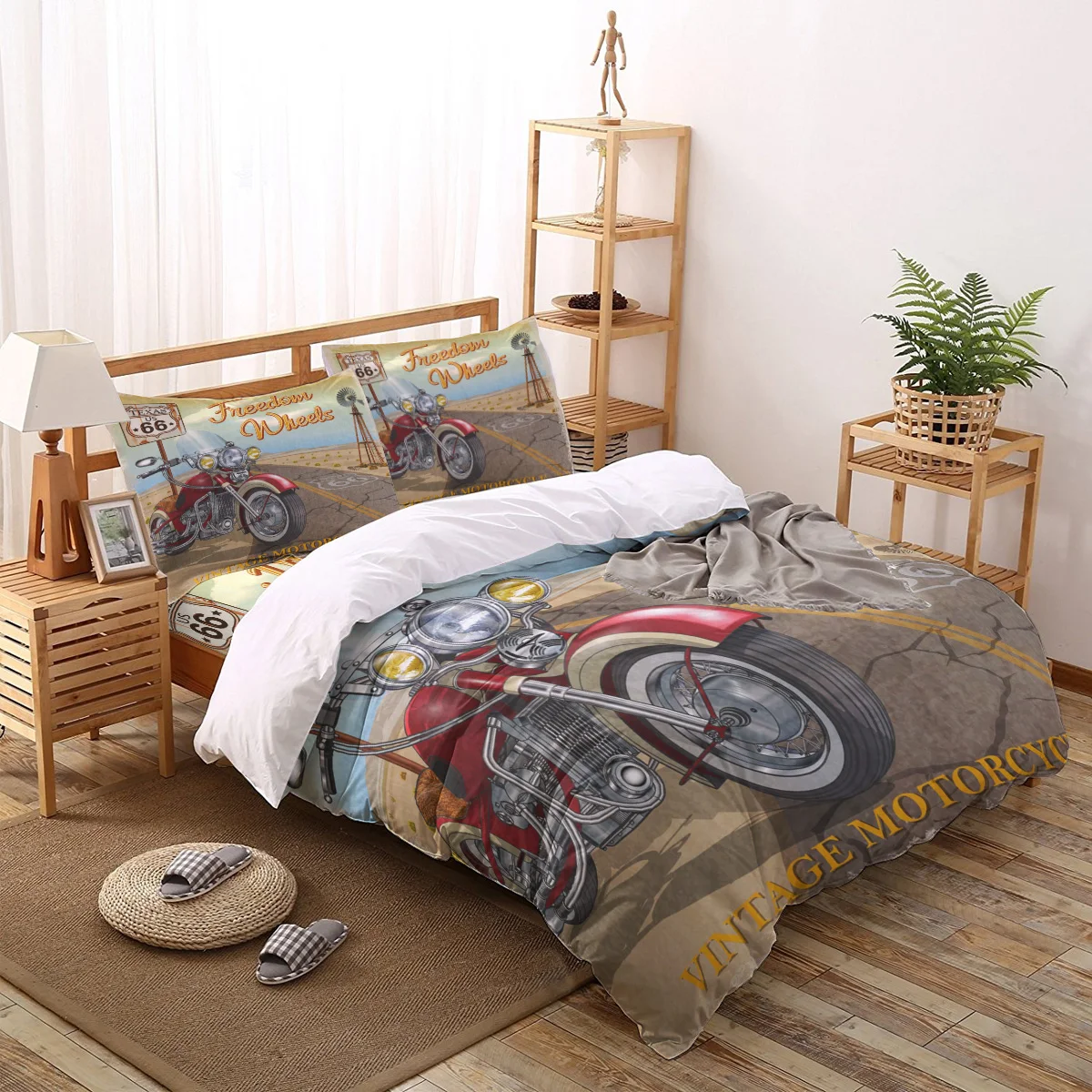 Motorcycle Highway Retro Style Printed Bedding Set Soft Quilt Cover Duvet Cover Set Twin Full Queen King Size Home Textile
Motorcycle Highway Retro Style Printed Bedding Set Soft Quilt Cover Duvet Cover Set Twin Full Queen King Size Home Textile