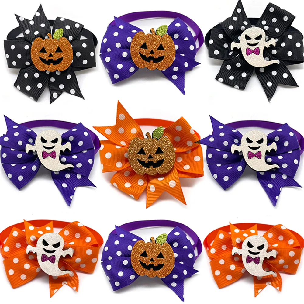 30/50pcs Halloween Pet Dog Bow Ties with Pumpkin Ghost Accessories Pet Dog Collar Holiday Bow Tie Pet Grooming Accessories
30/50pcs Halloween Pet Dog Bow Ties with Pumpkin Ghost Accessories Pet Dog Collar Holiday Bow Tie Pet Grooming Accessories