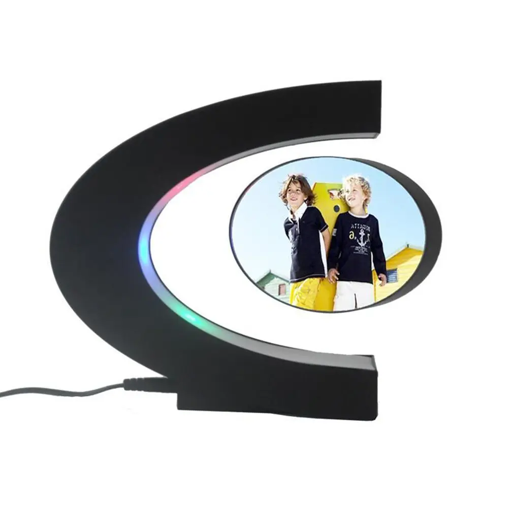 New C shape Electronic Magnetic Levitation Floating Globe Po Frame Blue light Birthday Gift Xmas Decor Wedding Gift
New C shape Electronic Magnetic Levitation Floating Globe Po Frame Blue light Birthday Gift Xmas Decor Wedding Gift
