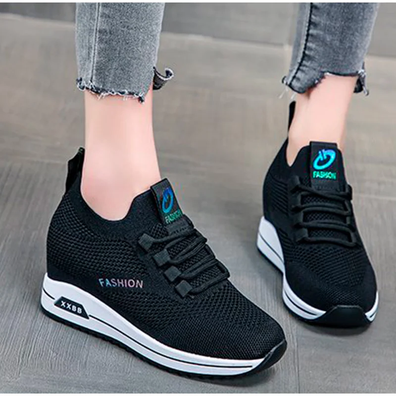 Женские вязаные кроссовки, на платформе, на шнуровке, Вулканизированная подошва, Повседневная дышащая Летняя обувь
Женские вязаные кроссовки, на платформе, на шнуровке, Вулканизированная подошва, Повседневная дышащая Летняя обувь