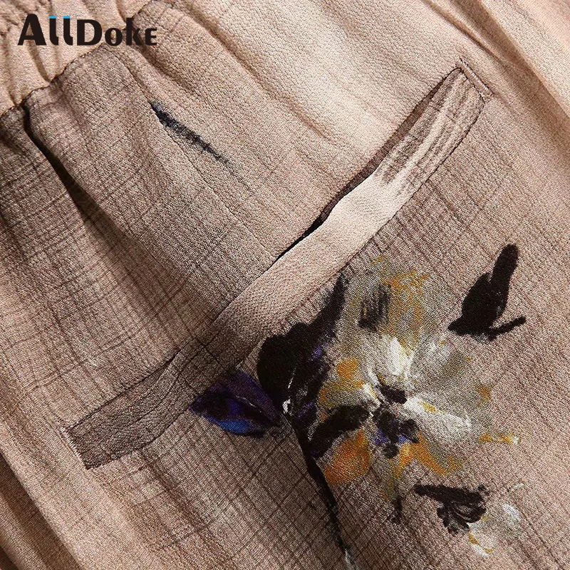 ALLDOKE vintage floral print pants women summer high waist sashe casual split trousers boho style ladies wide leg pants femme
ALLDOKE vintage floral print pants women summer high waist sashe casual split trousers boho style ladies wide leg pants femme
