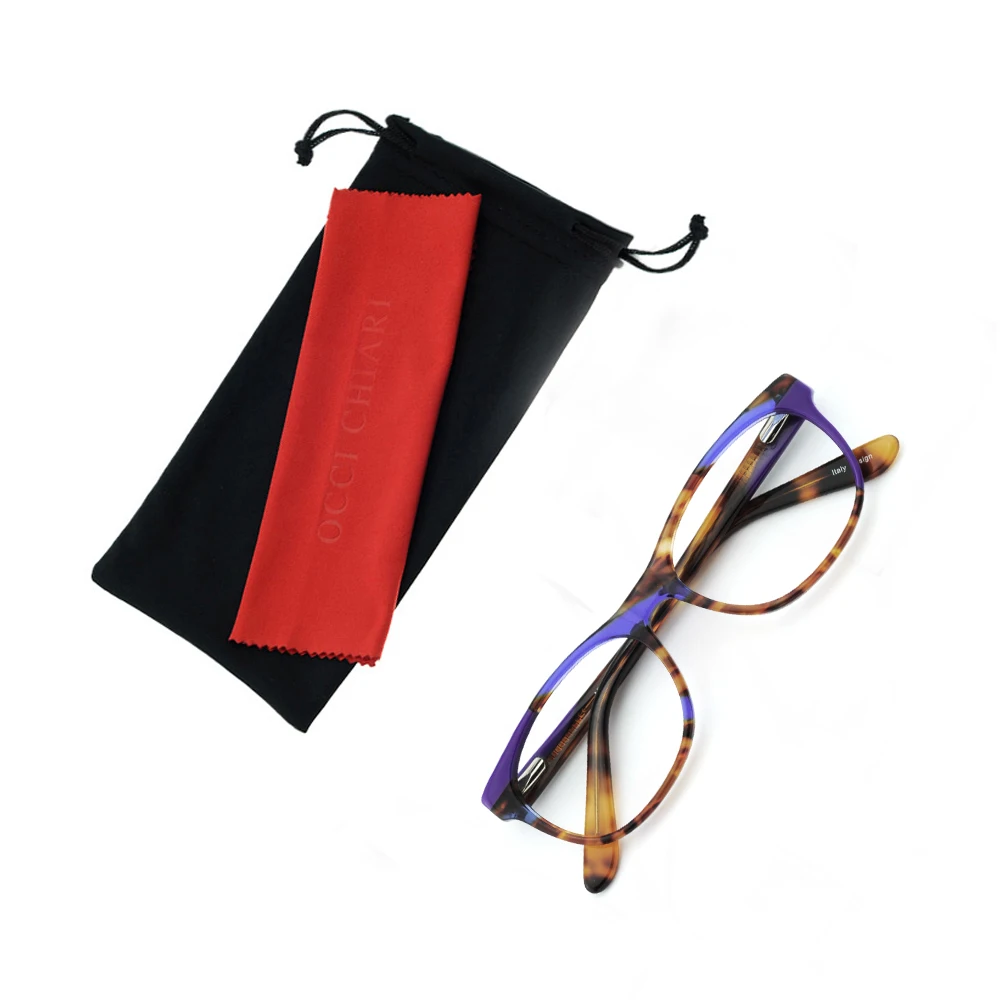 Computer Anti-blue Ray Women Glasses Clear Lens Optical Frames Blue Light Eyeglasses Colorful Acetate Eyewear OCCI CHIARI ARA
Computer Anti-blue Ray Women Glasses Clear Lens Optical Frames Blue Light Eyeglasses Colorful Acetate Eyewear OCCI CHIARI ARA