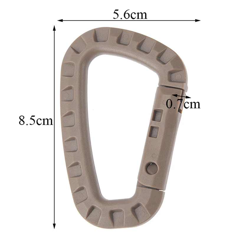 5Pcs Carabiner Camping Hiking Plastic Key Chain Buckle D-Ring Hook Hanging Snap Clip Travel Kit Climbing Carabiner Outdoor Tool
5Pcs Carabiner Camping Hiking Plastic Key Chain Buckle D-Ring Hook Hanging Snap Clip Travel Kit Climbing Carabiner Outdoor Tool