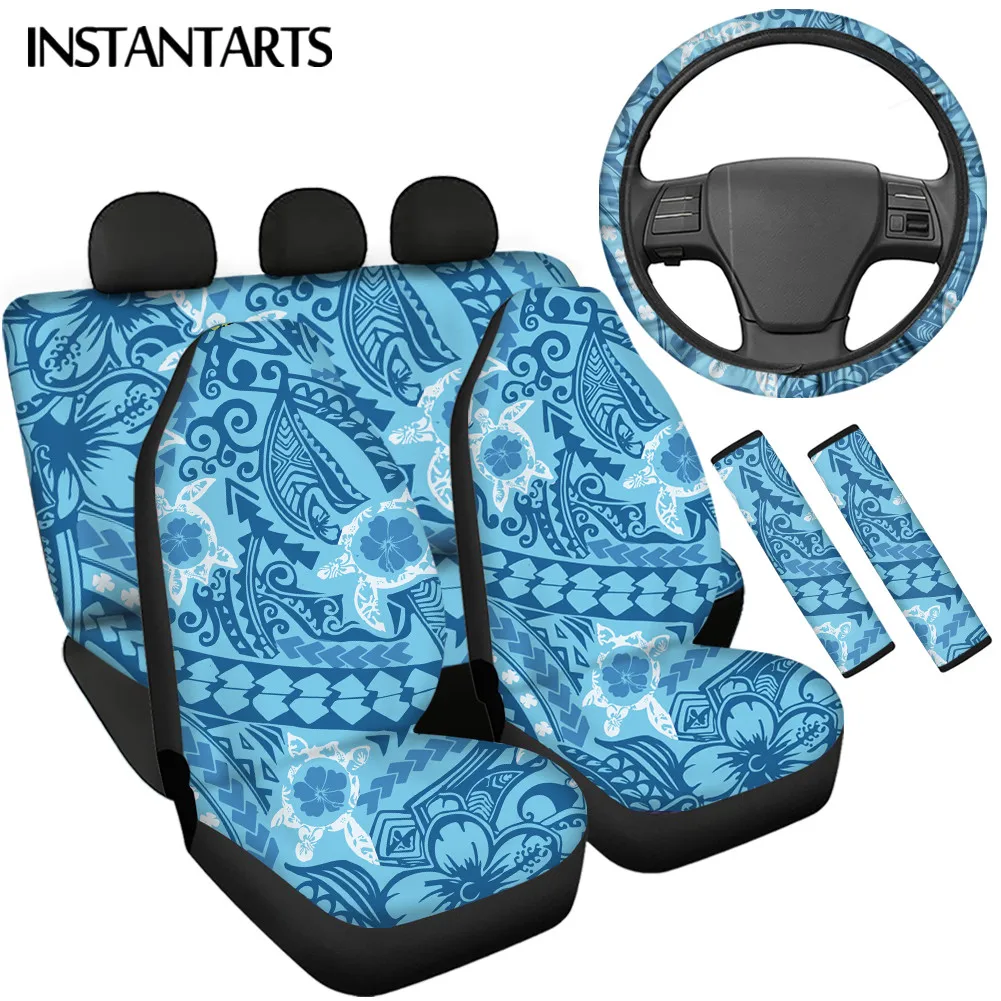 INSTANTARTS Polynesian Sea Turtles Printed Universal Vehicle Seat Covers Sturdy Steering Wheel Soft Cover Seat Belt Sets Covers
INSTANTARTS Polynesian Sea Turtles Printed Universal Vehicle Seat Covers Sturdy Steering Wheel Soft Cover Seat Belt Sets Covers
