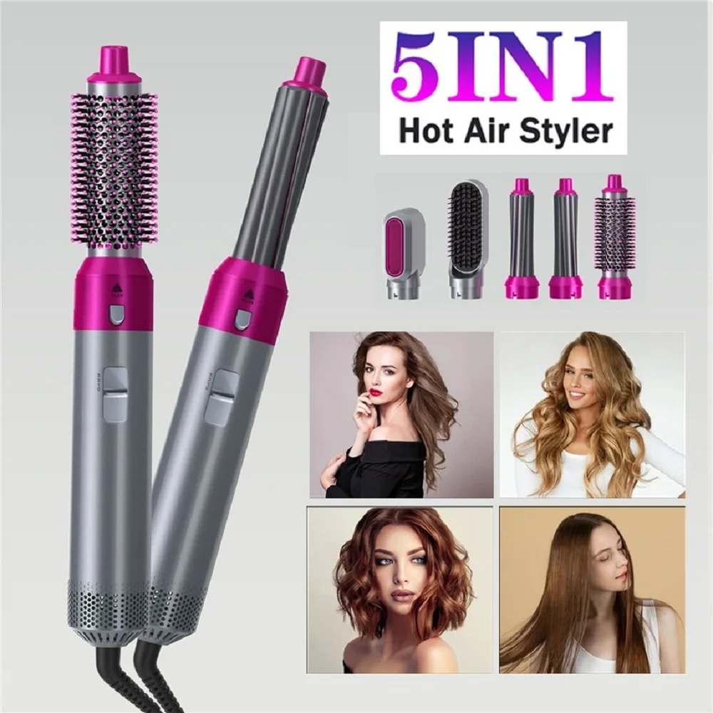 2021 New 5 In 1 Hair Dryer hot-air Brush Blow Dryer Hair Curling Iron Rotating Straightener Brush Hairdryer Hairstyling Tool
2021 New 5 In 1 Hair Dryer hot-air Brush Blow Dryer Hair Curling Iron Rotating Straightener Brush Hairdryer Hairstyling Tool