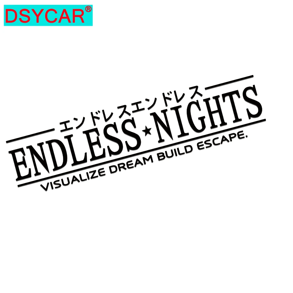 DSYCAR 1Pcs ENDLSSNIGHT Car Auto Vinyl Reflective Sticker Decal Cover Automobile Motor Exterior Tuning Car Styling
DSYCAR 1Pcs ENDLSSNIGHT Car Auto Vinyl Reflective Sticker Decal Cover Automobile Motor Exterior Tuning Car Styling