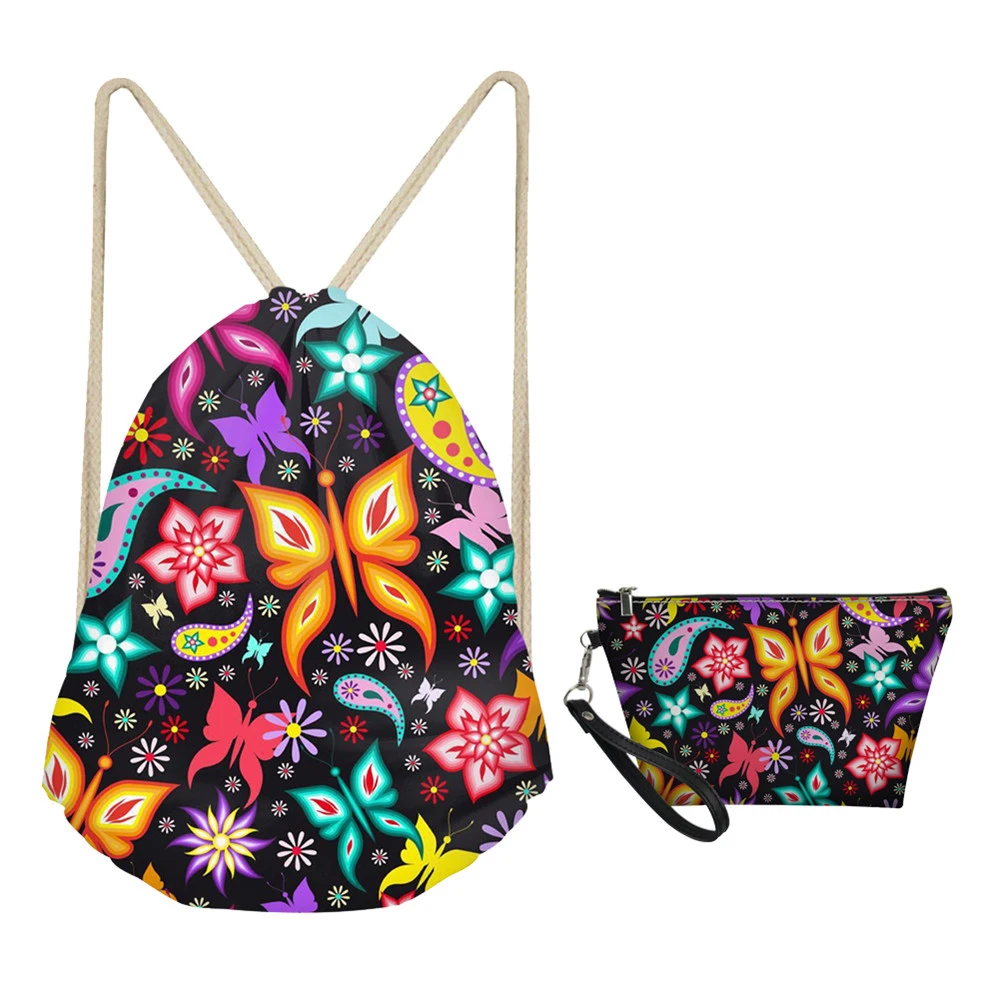 MOZOEYU 3D Butterfly Drawstring Backpack Make Up Bag Set 2 Piece Ladies Women Travel Accessories Lightweight Shoulder Packs
MOZOEYU 3D Butterfly Drawstring Backpack Make Up Bag Set 2 Piece Ladies Women Travel Accessories Lightweight Shoulder Packs