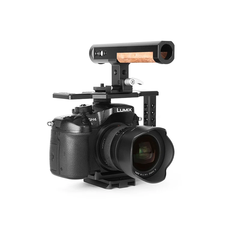 Thor Aluminum Alloy Handheld Video DSLR Camera Cage Stabilizer Kit with Wooden Handle Open Grip in Other Camera Accessories
Thor Aluminum Alloy Handheld Video DSLR Camera Cage Stabilizer Kit with Wooden Handle Open Grip in Other Camera Accessories