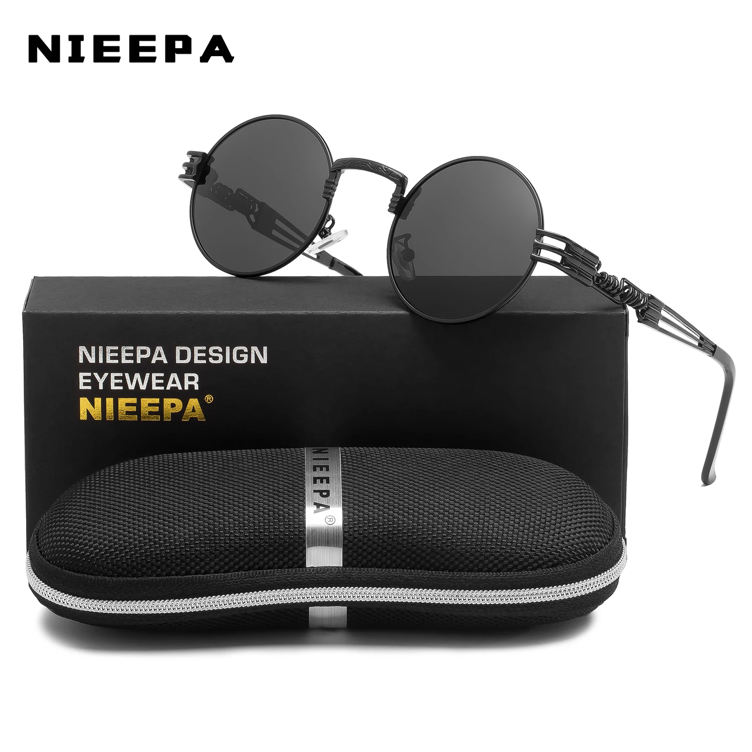 Retro Round Metal HD Polarized Punk Steampunk Sunglasses For Women Men Vintage Sun Glasses Oculos De Sol Meminino Masculino
Retro Round Metal HD Polarized Punk Steampunk Sunglasses For Women Men Vintage Sun Glasses Oculos De Sol Meminino Masculino